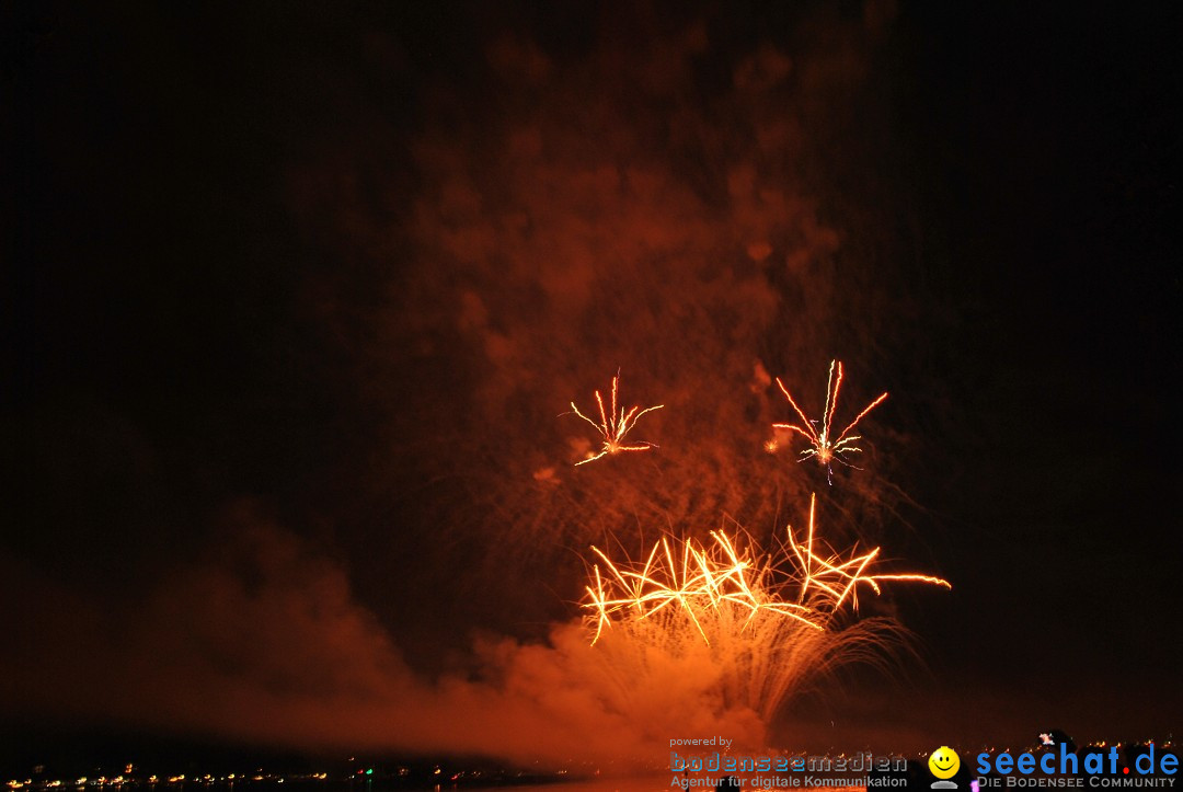 Konstanzer Seenachtfest mit Feuerwerk: Konstanz am Bodensee, 09.08.2014