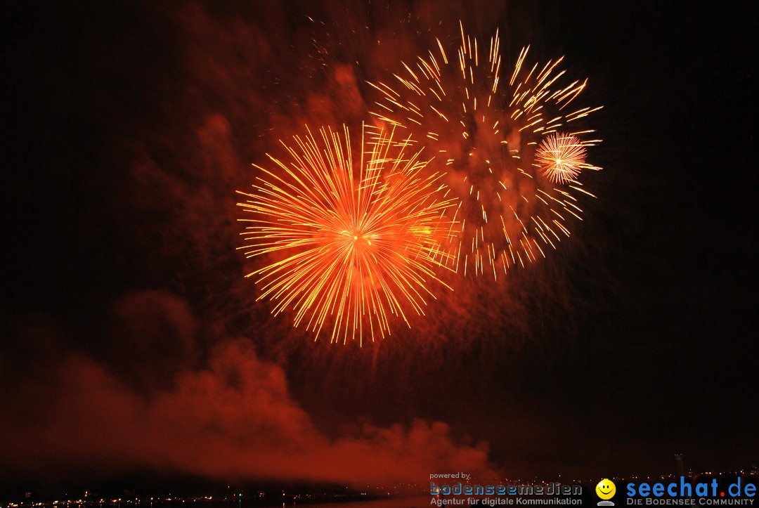 Konstanzer Seenachtfest mit Feuerwerk: Konstanz am Bodensee, 09.08.2014