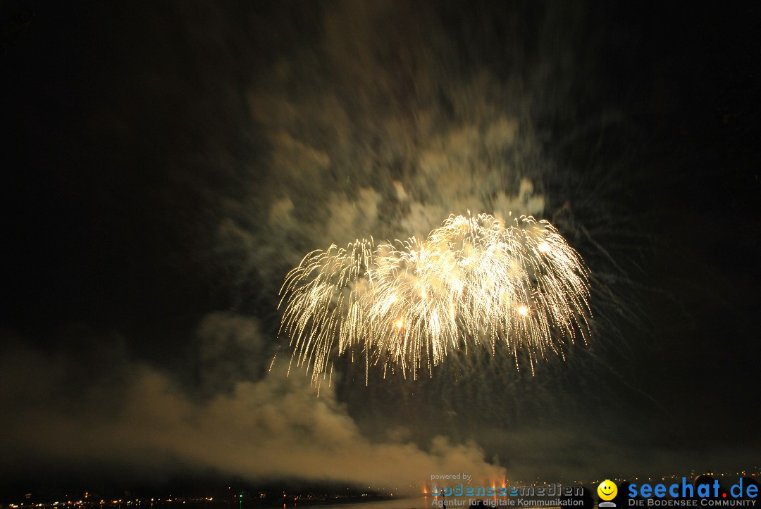 Konstanzer Seenachtfest mit Feuerwerk: Konstanz am Bodensee, 09.08.2014