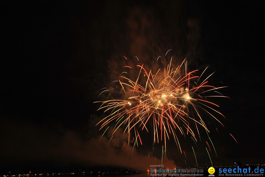 Konstanzer Seenachtfest mit Feuerwerk: Konstanz am Bodensee, 09.08.2014