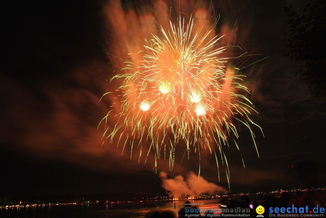 Konstanzer Seenachtfest mit Feuerwerk: Konstanz am Bodensee, 09.08.2014