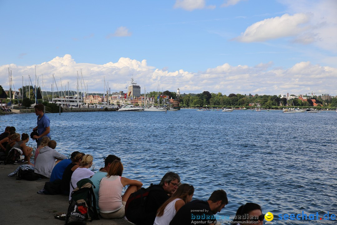 Konstanzer Seenachtfest mit Feuerwerk: Konstanz am Bodensee, 09.08.2014