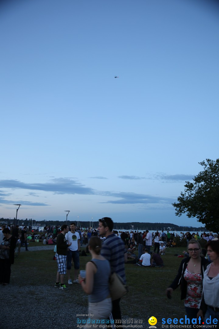 Konstanzer Seenachtfest mit Feuerwerk: Konstanz am Bodensee, 09.08.2014