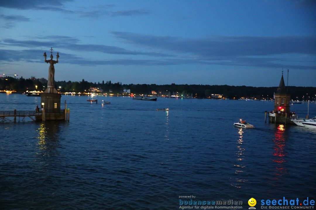 Konstanzer Seenachtfest mit Feuerwerk: Konstanz am Bodensee, 09.08.2014