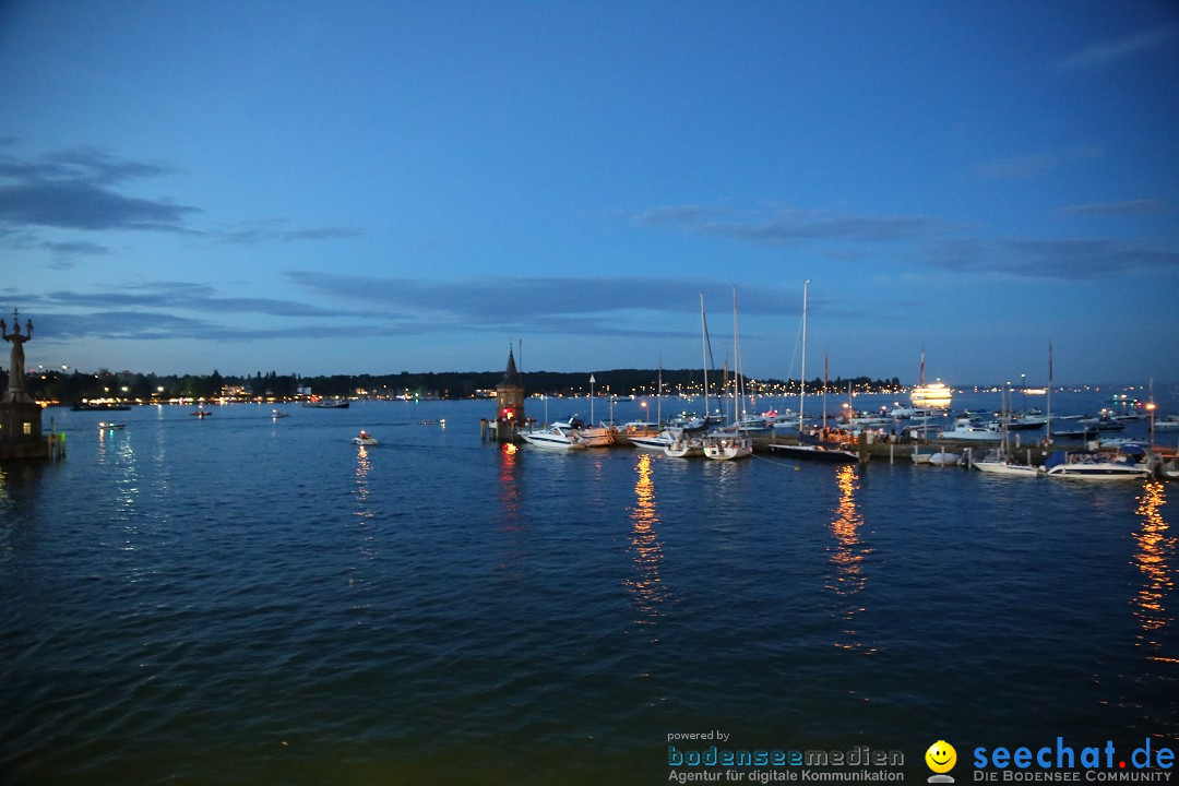 Konstanzer Seenachtfest mit Feuerwerk: Konstanz am Bodensee, 09.08.2014