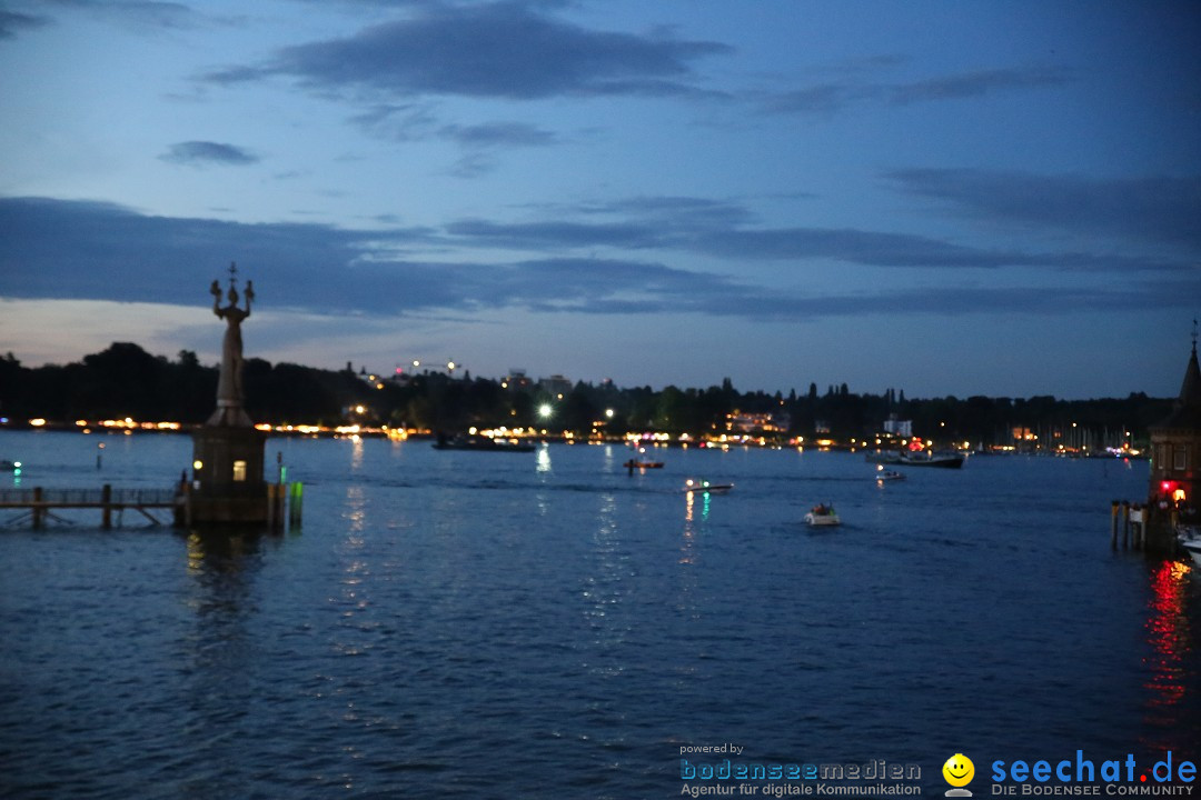 Konstanzer Seenachtfest mit Feuerwerk: Konstanz am Bodensee, 09.08.2014