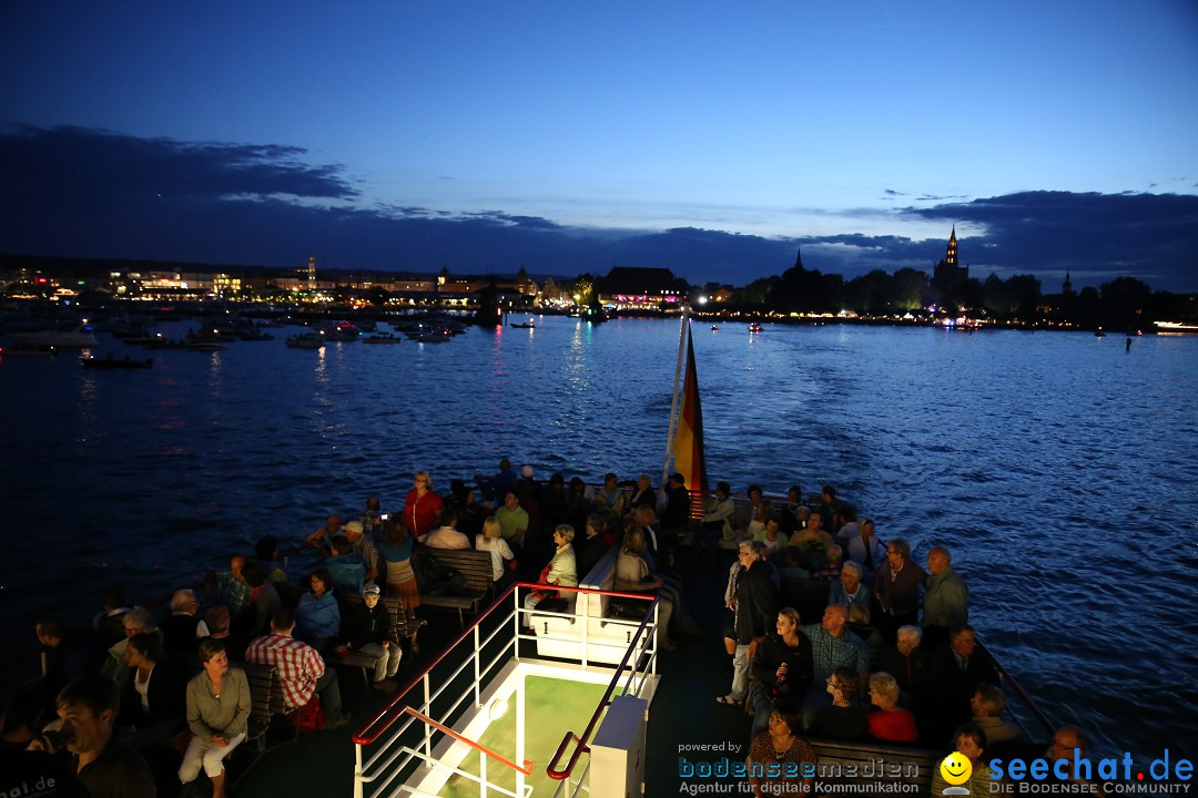 Konstanzer Seenachtfest mit Feuerwerk: Konstanz am Bodensee, 09.08.2014