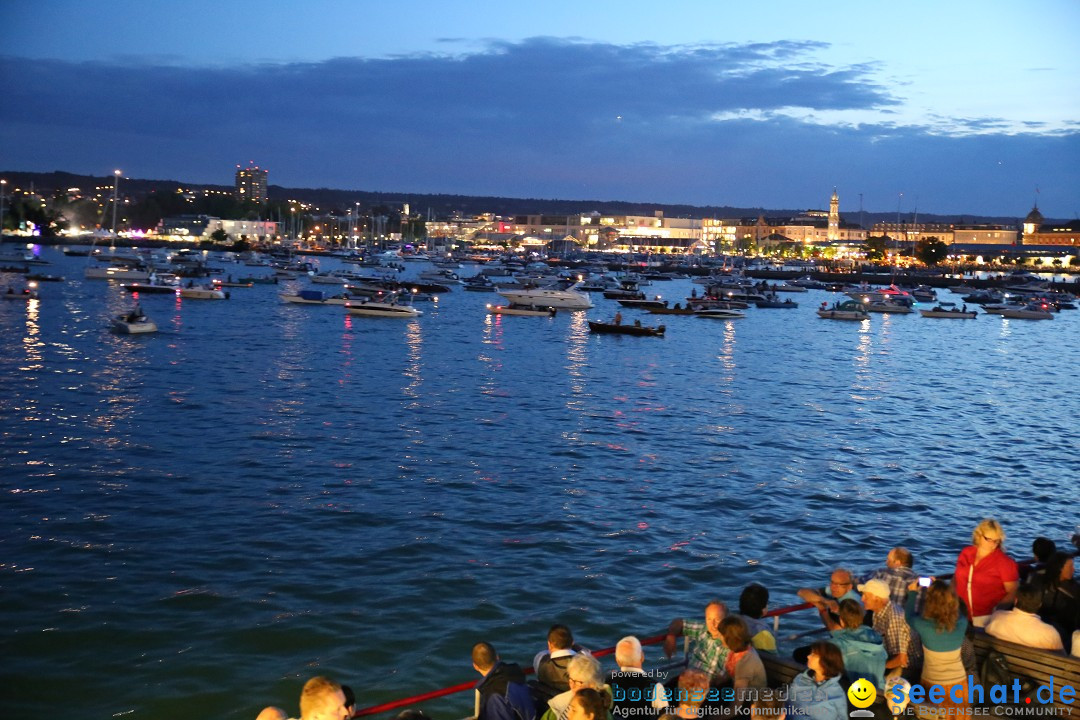 Konstanzer Seenachtfest mit Feuerwerk: Konstanz am Bodensee, 09.08.2014