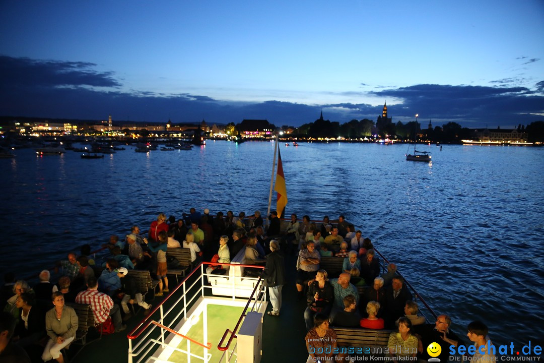 Konstanzer Seenachtfest mit Feuerwerk: Konstanz am Bodensee, 09.08.2014