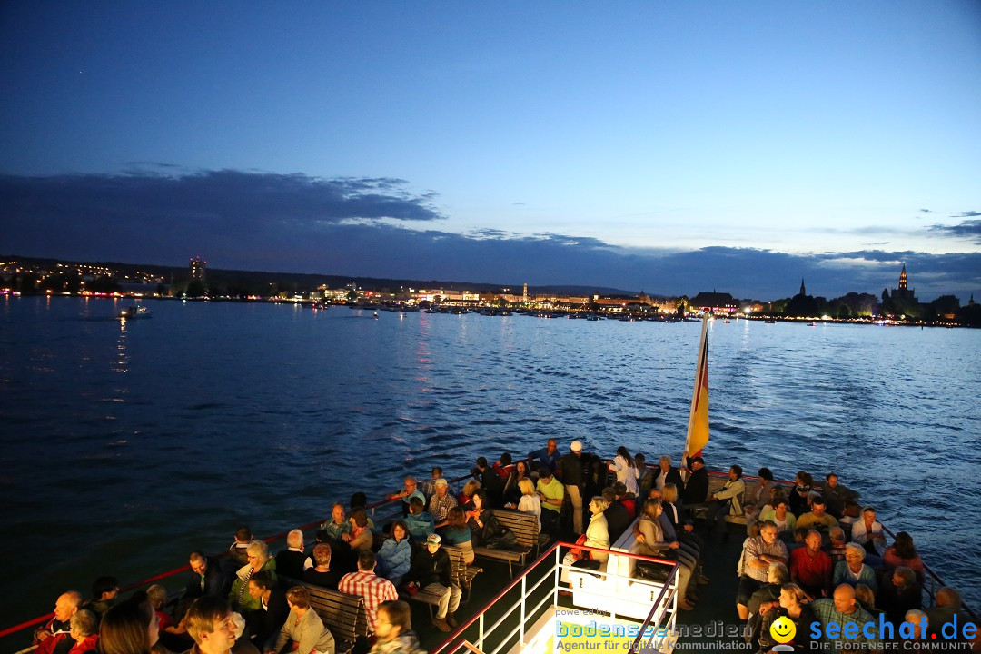 Konstanzer Seenachtfest mit Feuerwerk: Konstanz am Bodensee, 09.08.2014