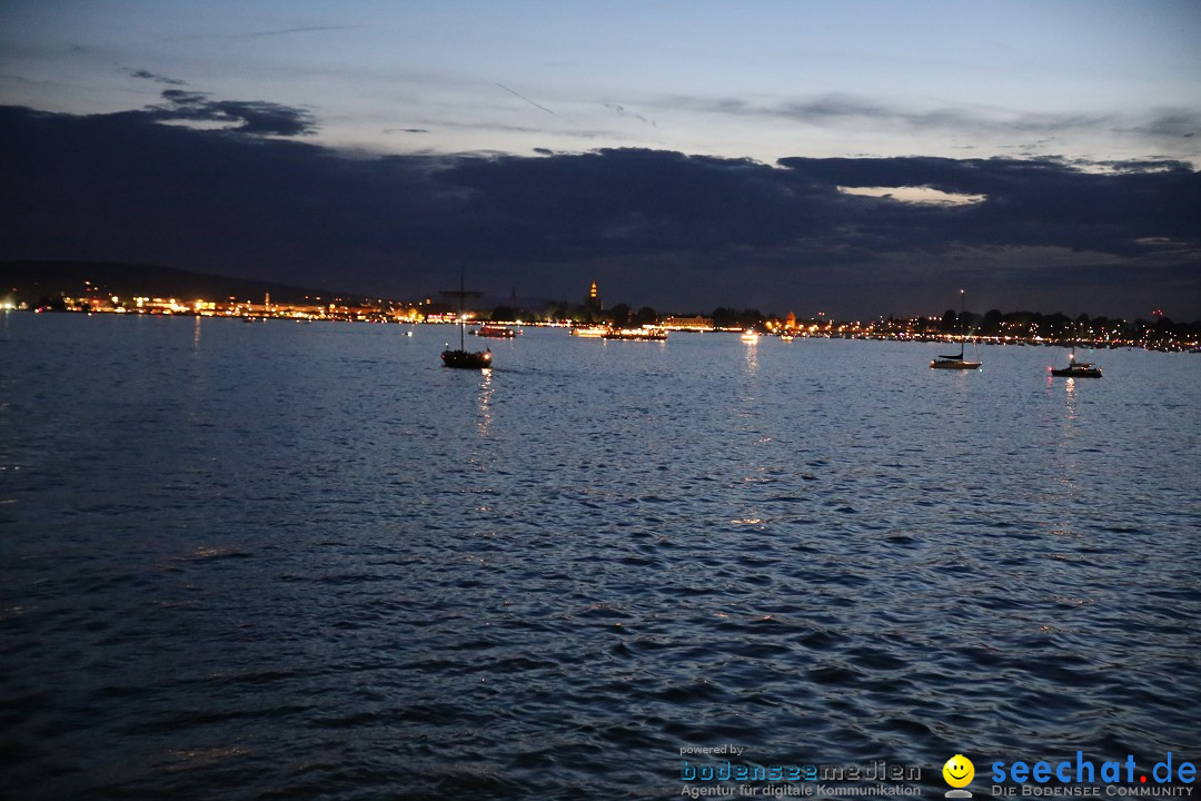 Konstanzer Seenachtfest mit Feuerwerk: Konstanz am Bodensee, 09.08.2014