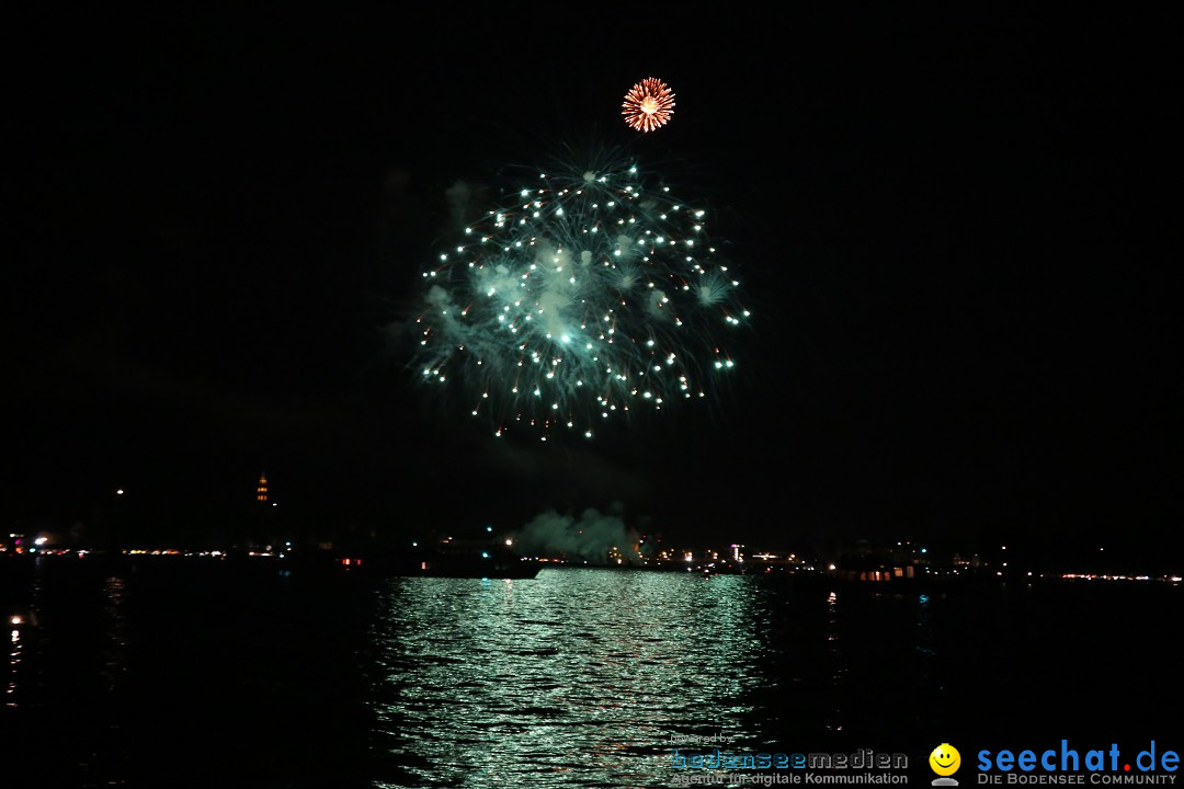 Konstanzer Seenachtfest mit Feuerwerk: Konstanz am Bodensee, 09.08.2014