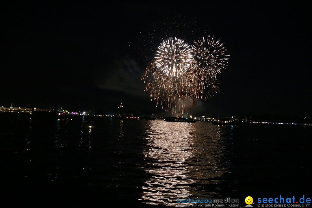 Konstanzer Seenachtfest mit Feuerwerk: Konstanz am Bodensee, 09.08.2014