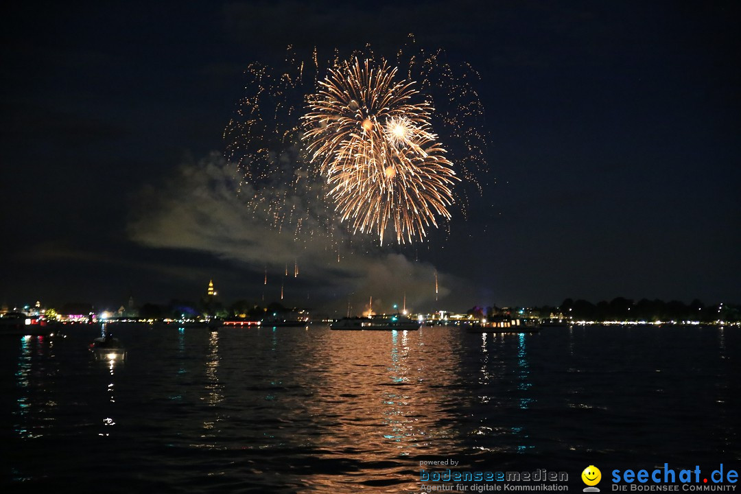 Konstanzer Seenachtfest mit Feuerwerk: Konstanz am Bodensee, 09.08.2014