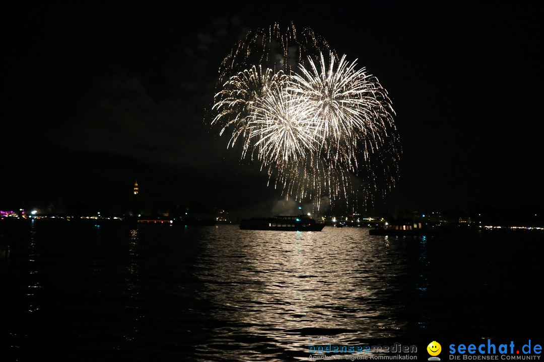 Konstanzer Seenachtfest mit Feuerwerk: Konstanz am Bodensee, 09.08.2014