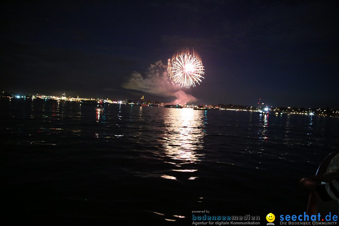 Konstanzer Seenachtfest mit Feuerwerk: Konstanz am Bodensee, 09.08.2014