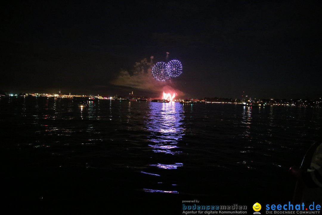 Konstanzer Seenachtfest mit Feuerwerk: Konstanz am Bodensee, 09.08.2014