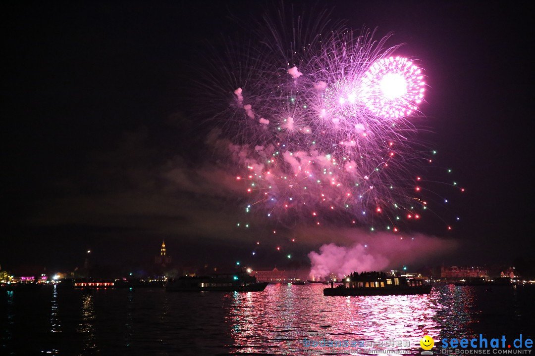 Konstanzer Seenachtfest mit Feuerwerk: Konstanz am Bodensee, 09.08.2014