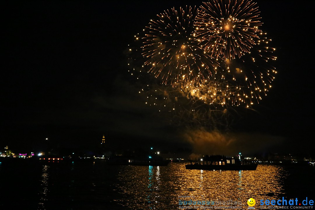 Konstanzer Seenachtfest mit Feuerwerk: Konstanz am Bodensee, 09.08.2014