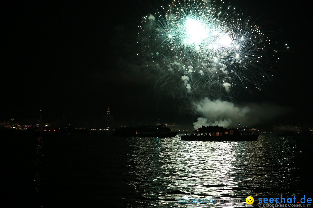 Konstanzer Seenachtfest mit Feuerwerk: Konstanz am Bodensee, 09.08.2014