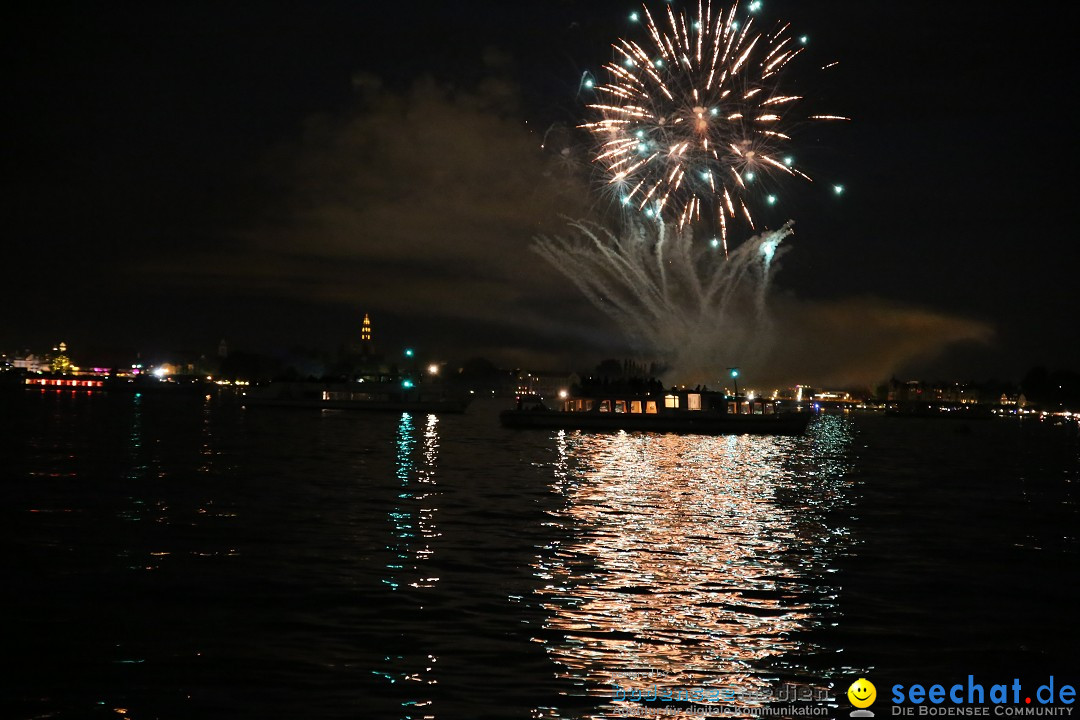 Konstanzer Seenachtfest mit Feuerwerk: Konstanz am Bodensee, 09.08.2014