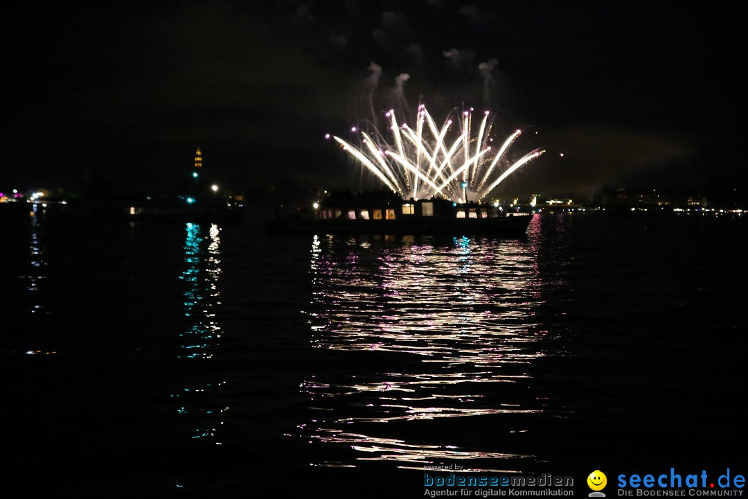 Konstanzer Seenachtfest mit Feuerwerk: Konstanz am Bodensee, 09.08.2014