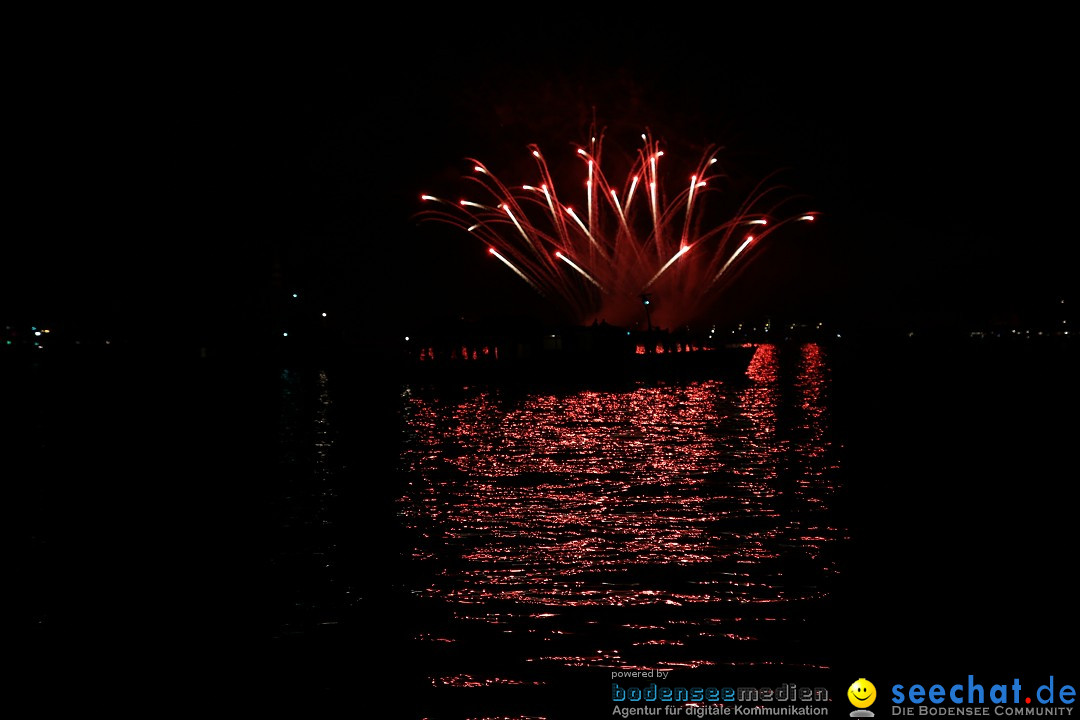 Konstanzer Seenachtfest mit Feuerwerk: Konstanz am Bodensee, 09.08.2014