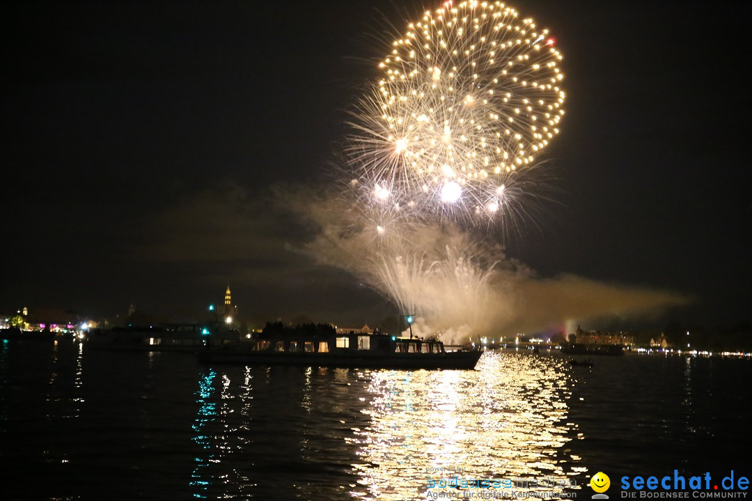 Konstanzer Seenachtfest mit Feuerwerk: Konstanz am Bodensee, 09.08.2014