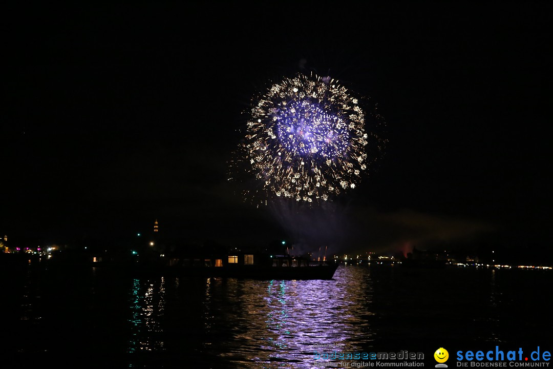 Konstanzer Seenachtfest mit Feuerwerk: Konstanz am Bodensee, 09.08.2014