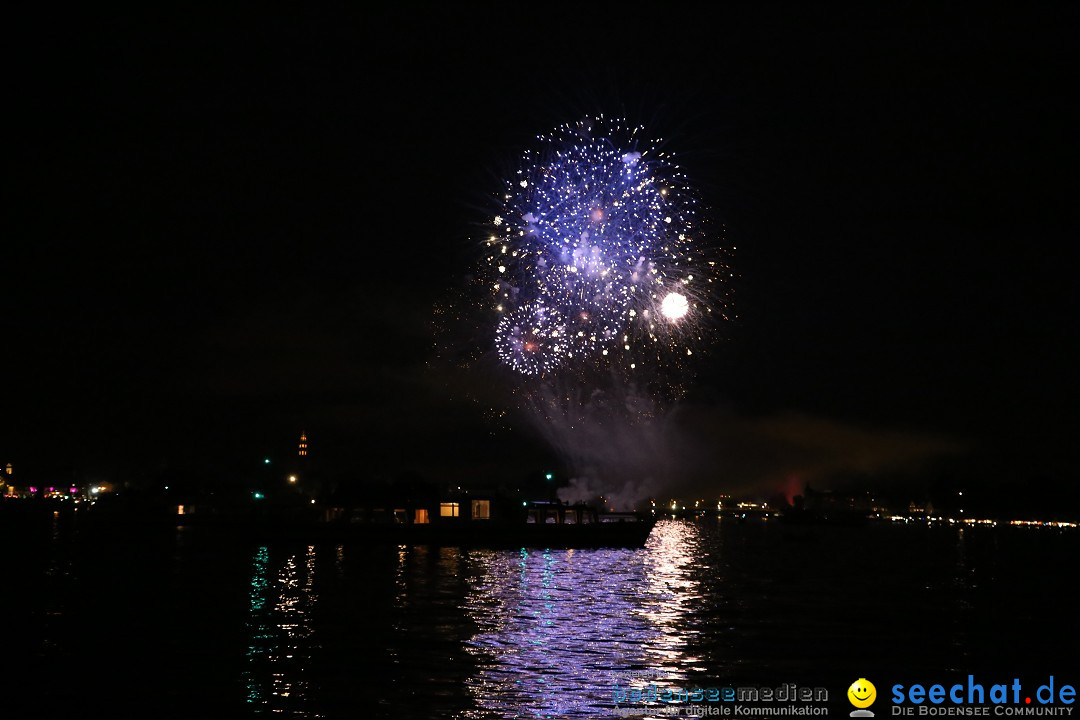 Konstanzer Seenachtfest mit Feuerwerk: Konstanz am Bodensee, 09.08.2014