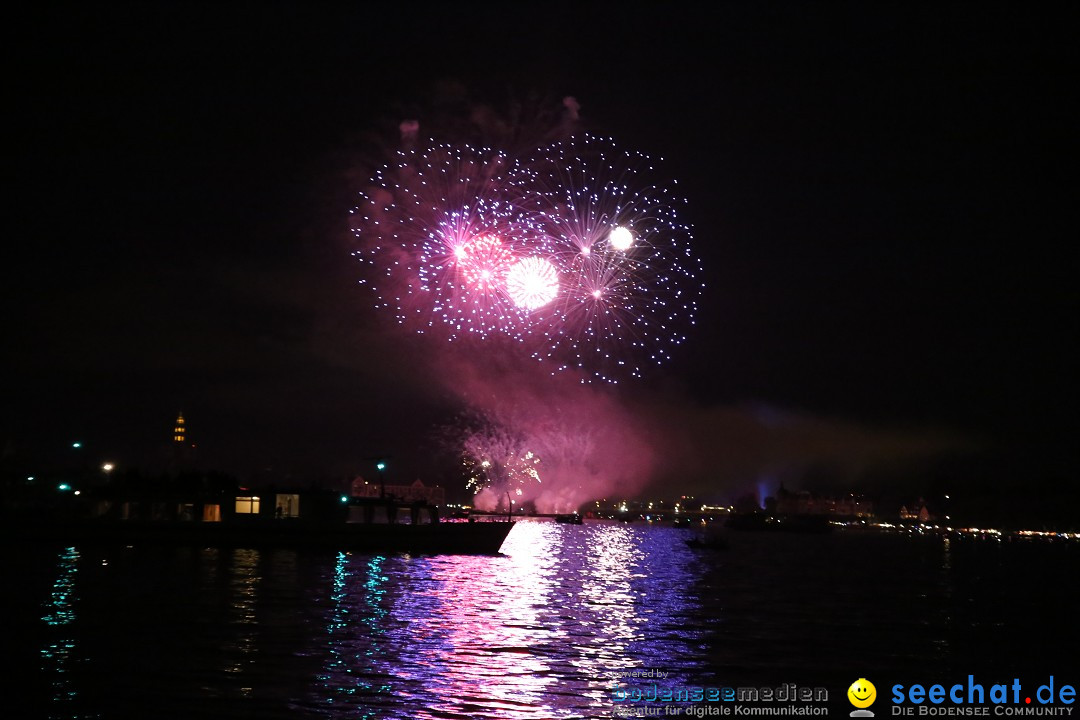 Konstanzer Seenachtfest mit Feuerwerk: Konstanz am Bodensee, 09.08.2014