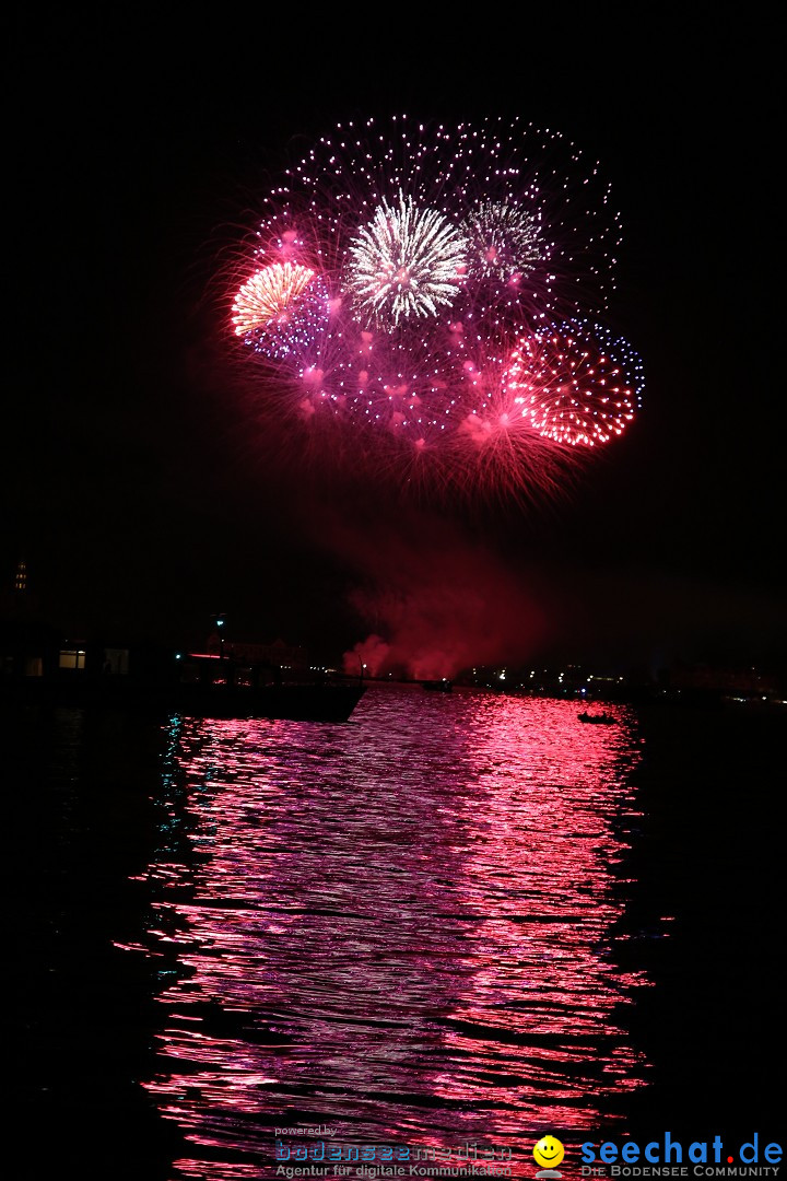 Konstanzer Seenachtfest mit Feuerwerk: Konstanz am Bodensee, 09.08.2014