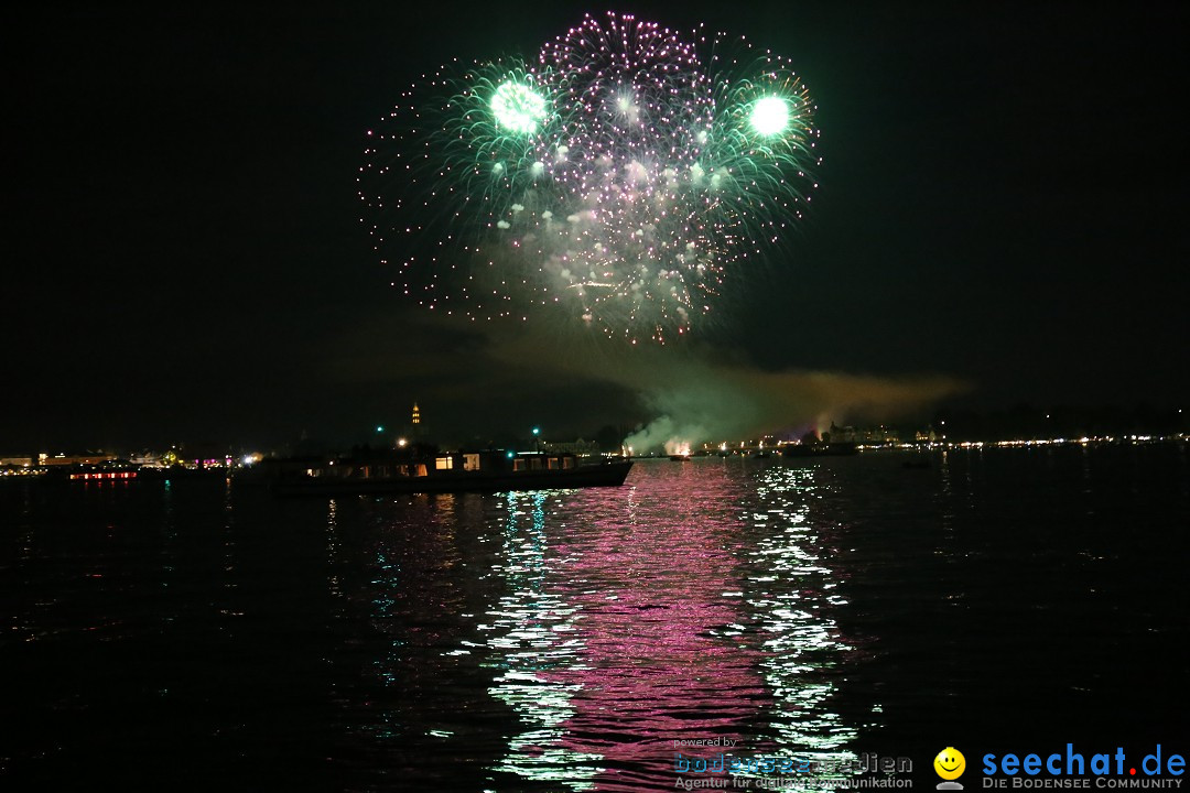 Konstanzer Seenachtfest mit Feuerwerk: Konstanz am Bodensee, 09.08.2014