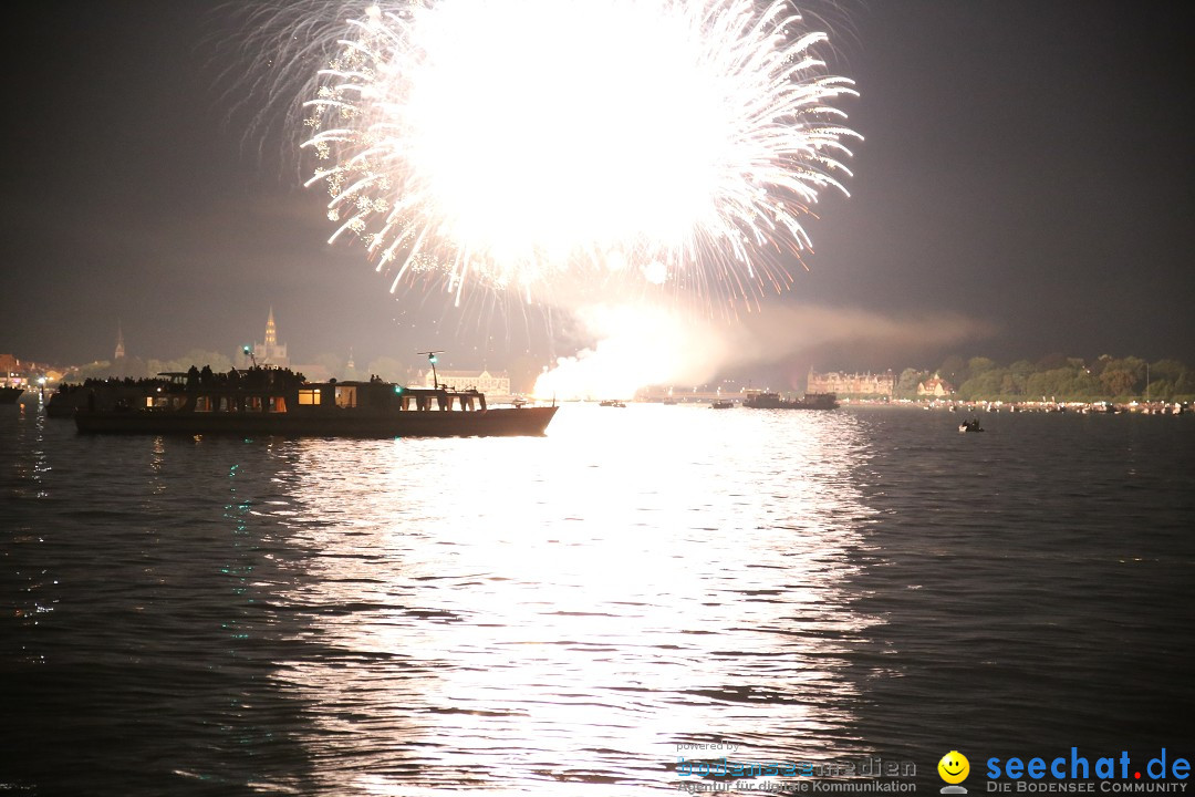 Konstanzer Seenachtfest mit Feuerwerk: Konstanz am Bodensee, 09.08.2014