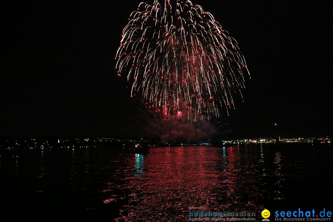 Konstanzer Seenachtfest mit Feuerwerk: Konstanz am Bodensee, 09.08.2014