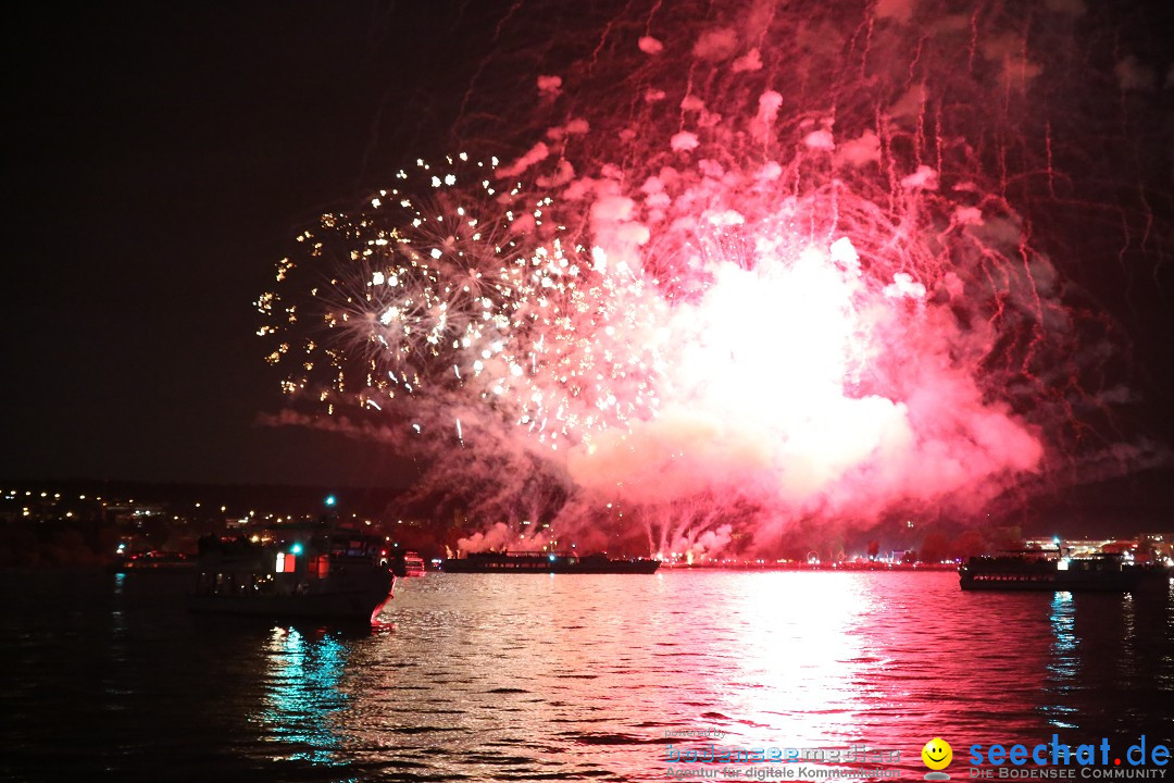 Konstanzer Seenachtfest mit Feuerwerk: Konstanz am Bodensee, 09.08.2014