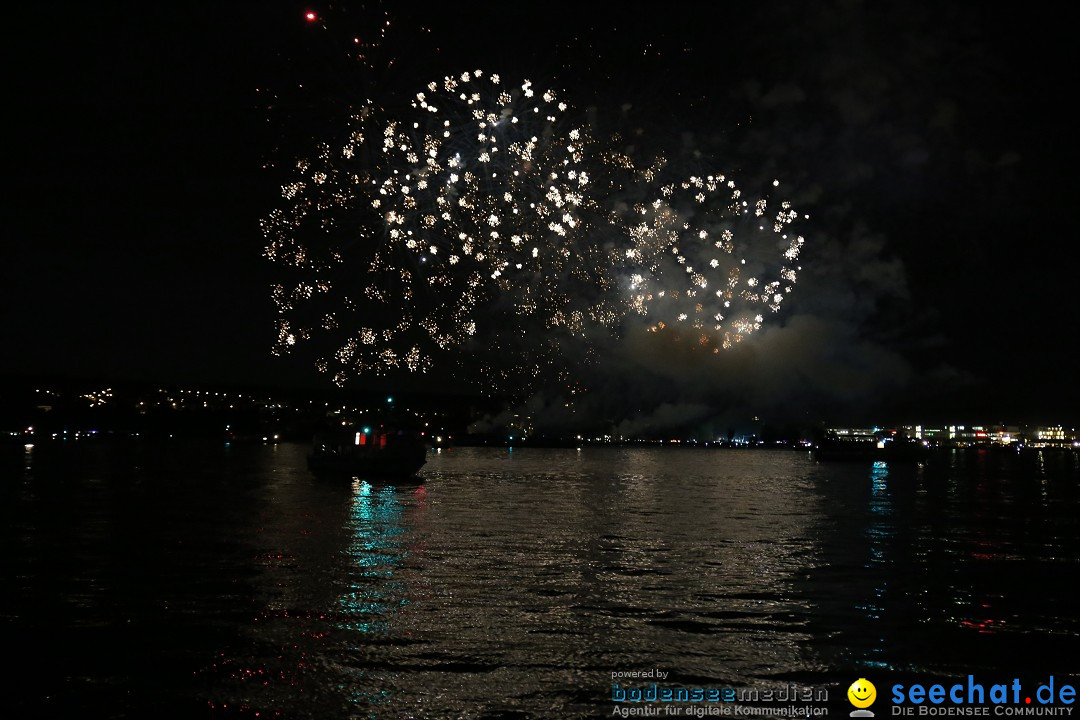 Konstanzer Seenachtfest mit Feuerwerk: Konstanz am Bodensee, 09.08.2014