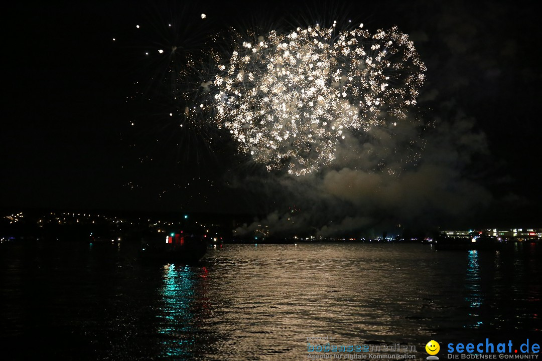 Konstanzer Seenachtfest mit Feuerwerk: Konstanz am Bodensee, 09.08.2014