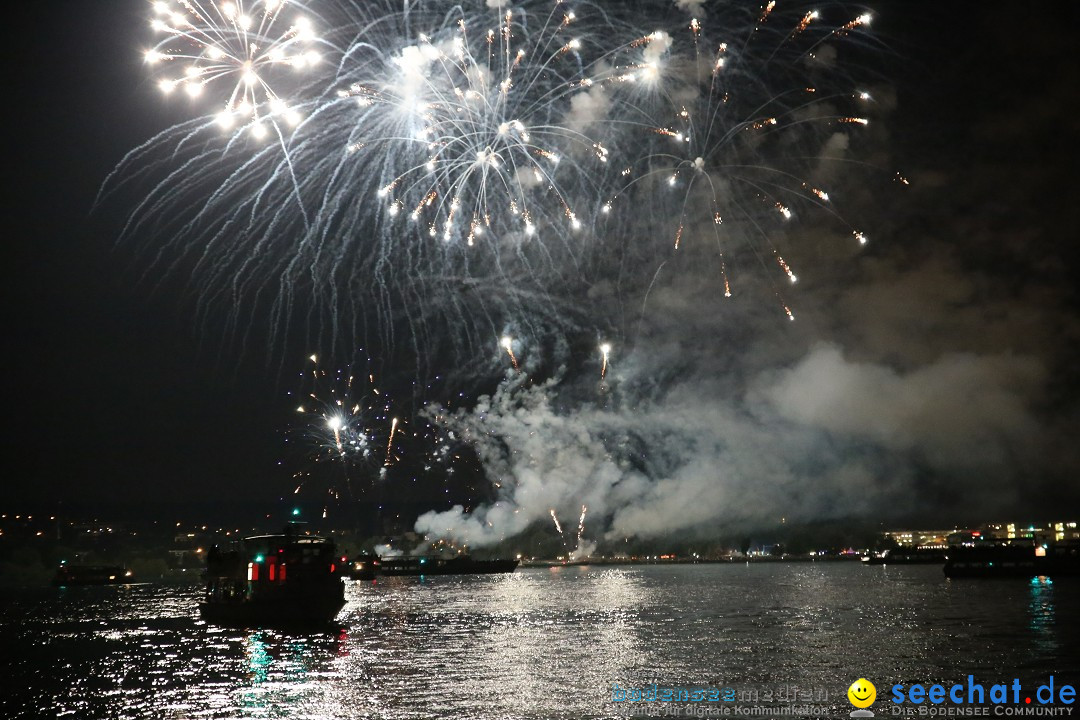 Konstanzer Seenachtfest mit Feuerwerk: Konstanz am Bodensee, 09.08.2014