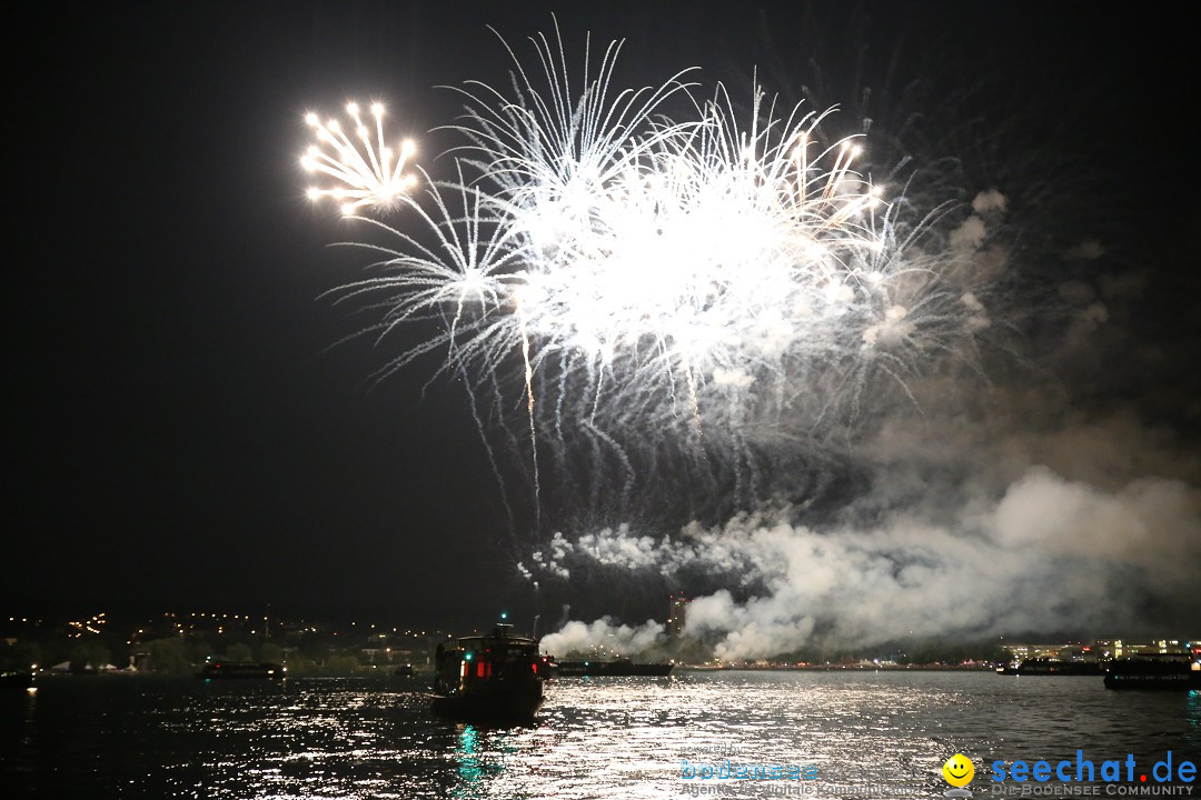 Konstanzer Seenachtfest mit Feuerwerk: Konstanz am Bodensee, 09.08.2014