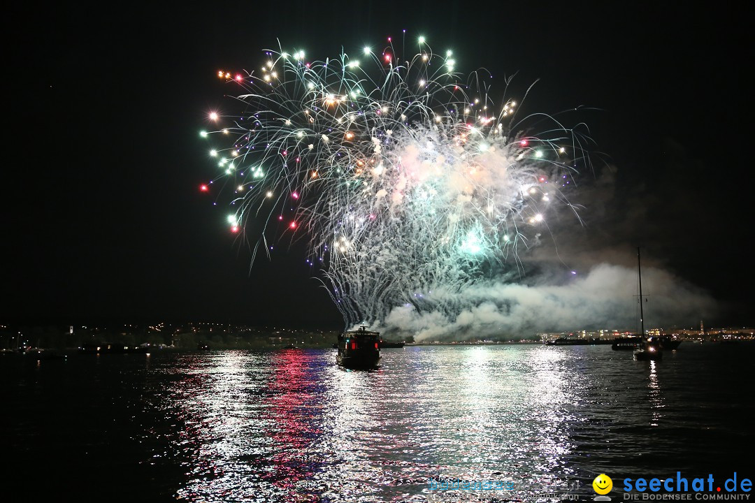 Konstanzer Seenachtfest mit Feuerwerk: Konstanz am Bodensee, 09.08.2014