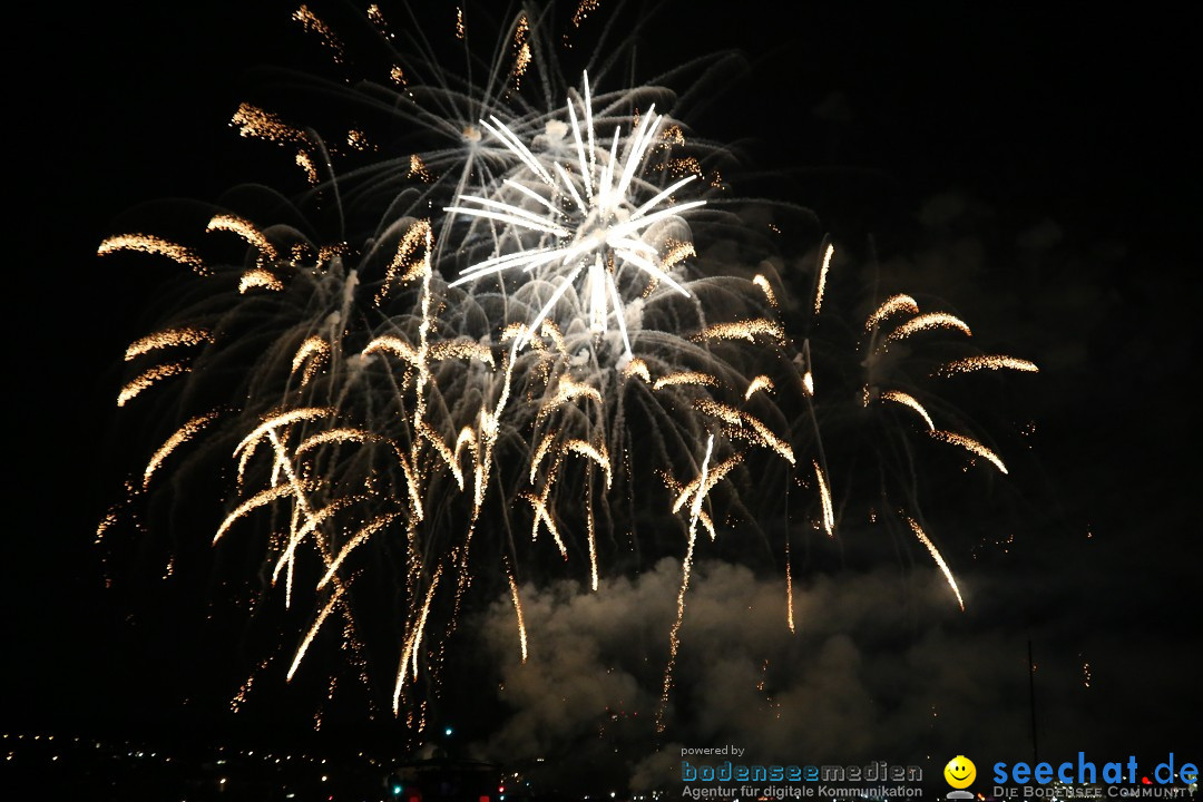 Konstanzer Seenachtfest mit Feuerwerk: Konstanz am Bodensee, 09.08.2014