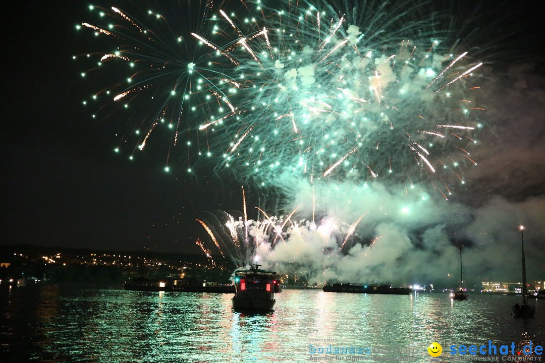 Konstanzer Seenachtfest mit Feuerwerk: Konstanz am Bodensee, 09.08.2014