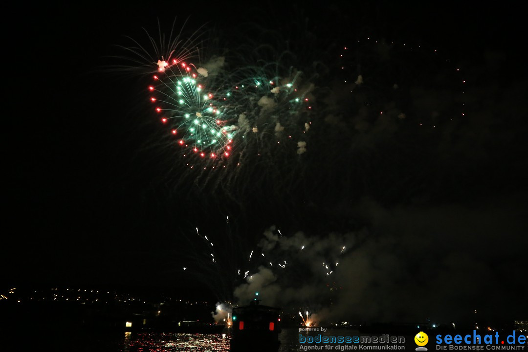 Konstanzer Seenachtfest mit Feuerwerk: Konstanz am Bodensee, 09.08.2014