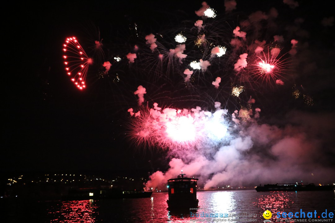 Konstanzer Seenachtfest mit Feuerwerk: Konstanz am Bodensee, 09.08.2014