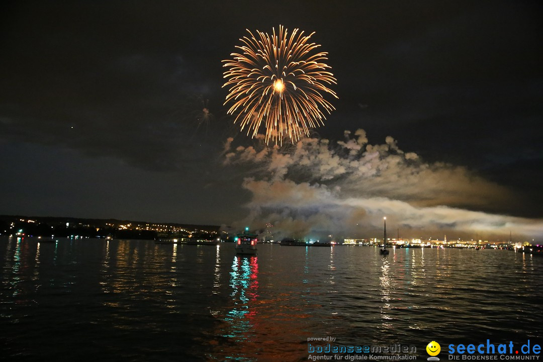 Konstanzer Seenachtfest mit Feuerwerk: Konstanz am Bodensee, 09.08.2014