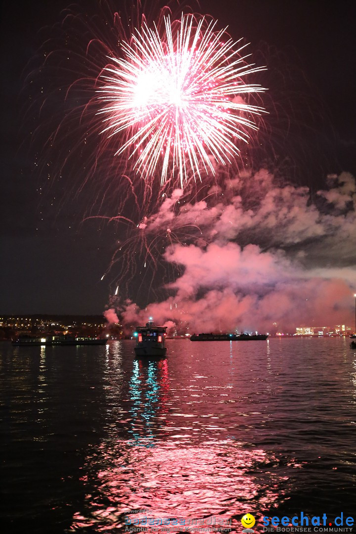 Konstanzer Seenachtfest mit Feuerwerk: Konstanz am Bodensee, 09.08.2014