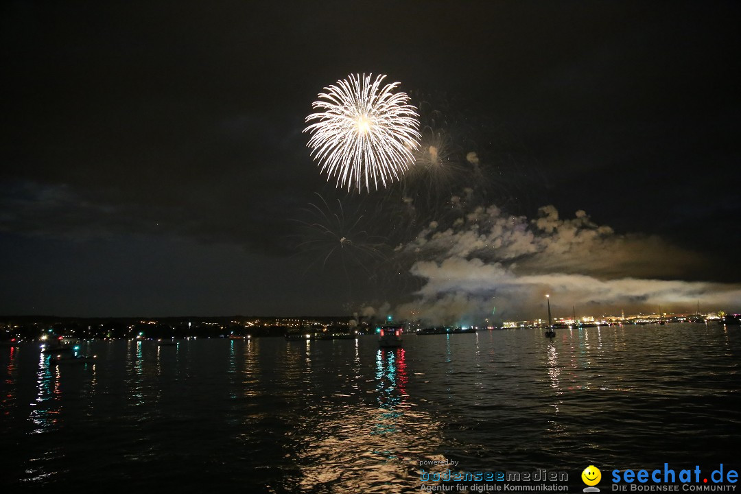 Konstanzer Seenachtfest mit Feuerwerk: Konstanz am Bodensee, 09.08.2014