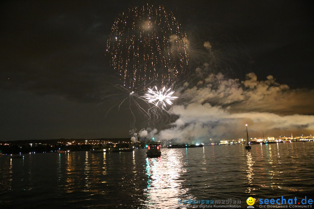 Konstanzer Seenachtfest mit Feuerwerk: Konstanz am Bodensee, 09.08.2014