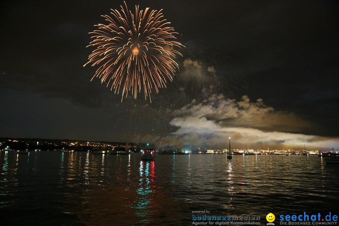 Konstanzer Seenachtfest mit Feuerwerk: Konstanz am Bodensee, 09.08.2014